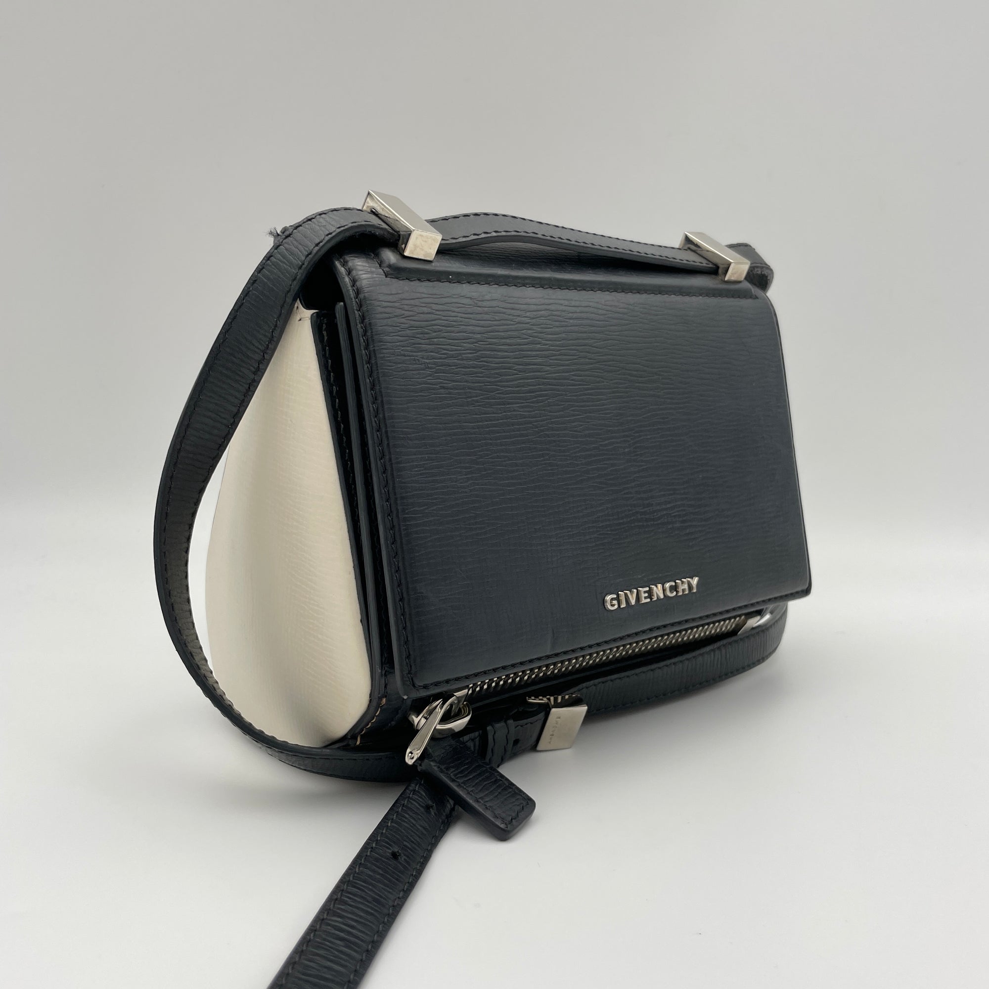 Pandora Box Mini Multi-colour Shoulder Bag in Calfskin, Silver hardware