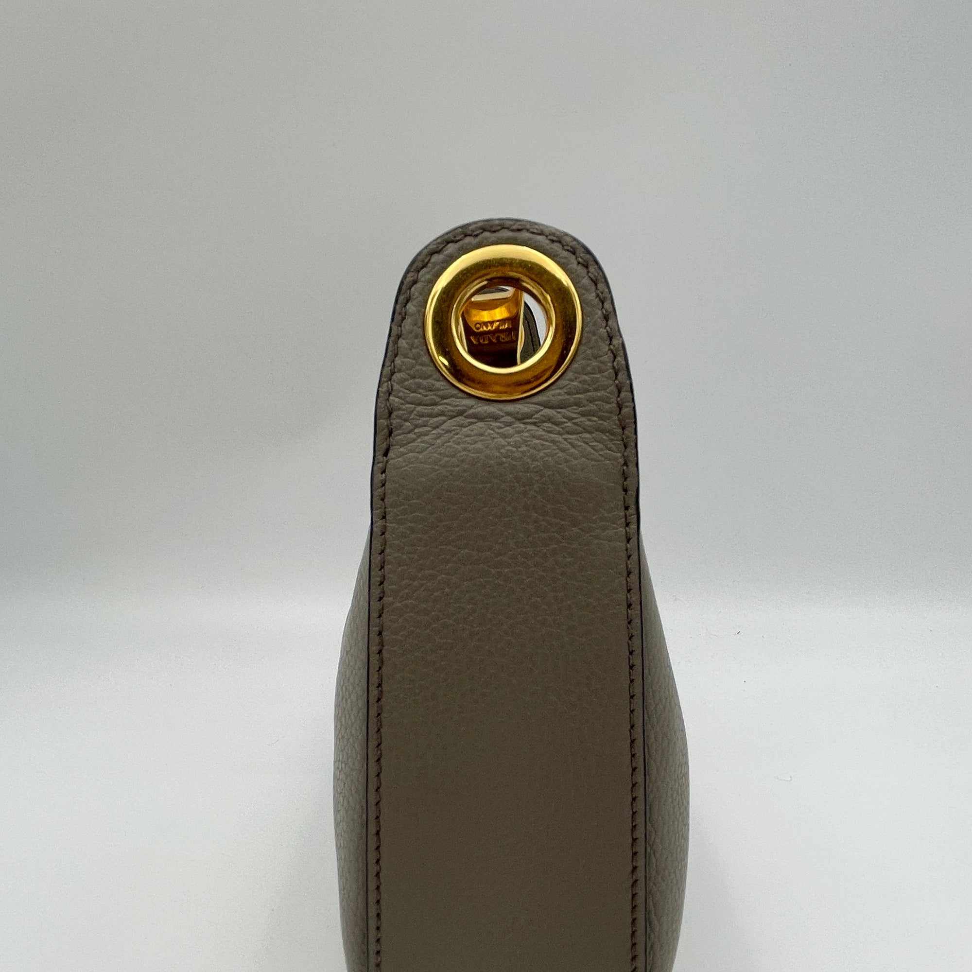 Logo Crossbody bag in Calfskin, Gold Hardware