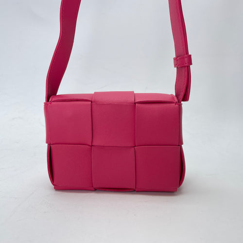 Cassette Candy Crossbody bag in Lambskin, Silver Hardware