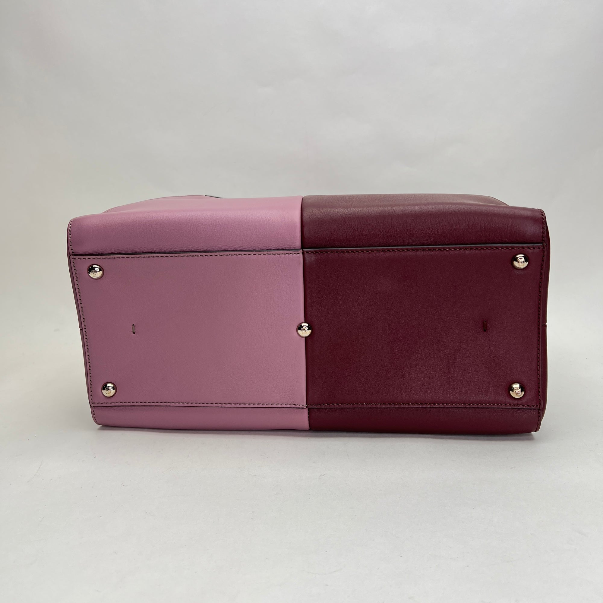 2Jours Medium Purple Top Handle Bag in Calfskin, Silver hardware