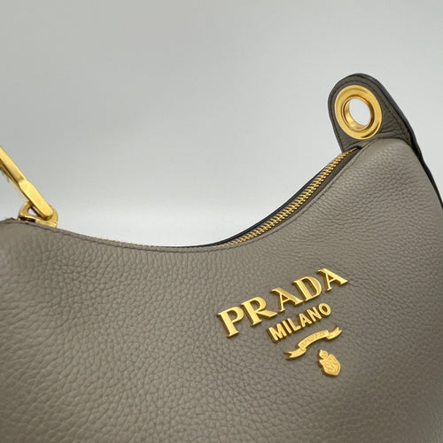 Logo Crossbody bag in Calfskin, Gold Hardware