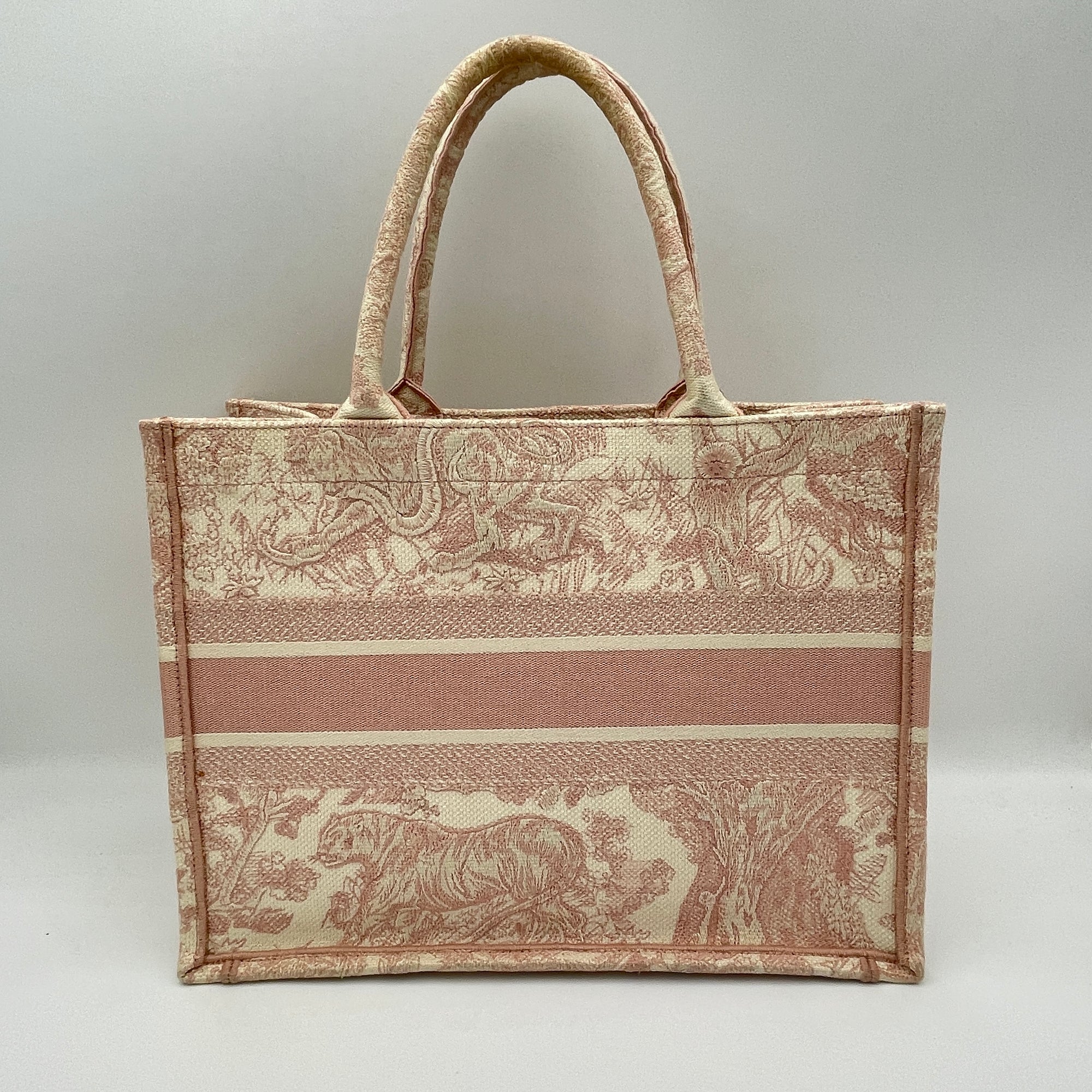 Book Tote Pink Tote Bag in Canvas