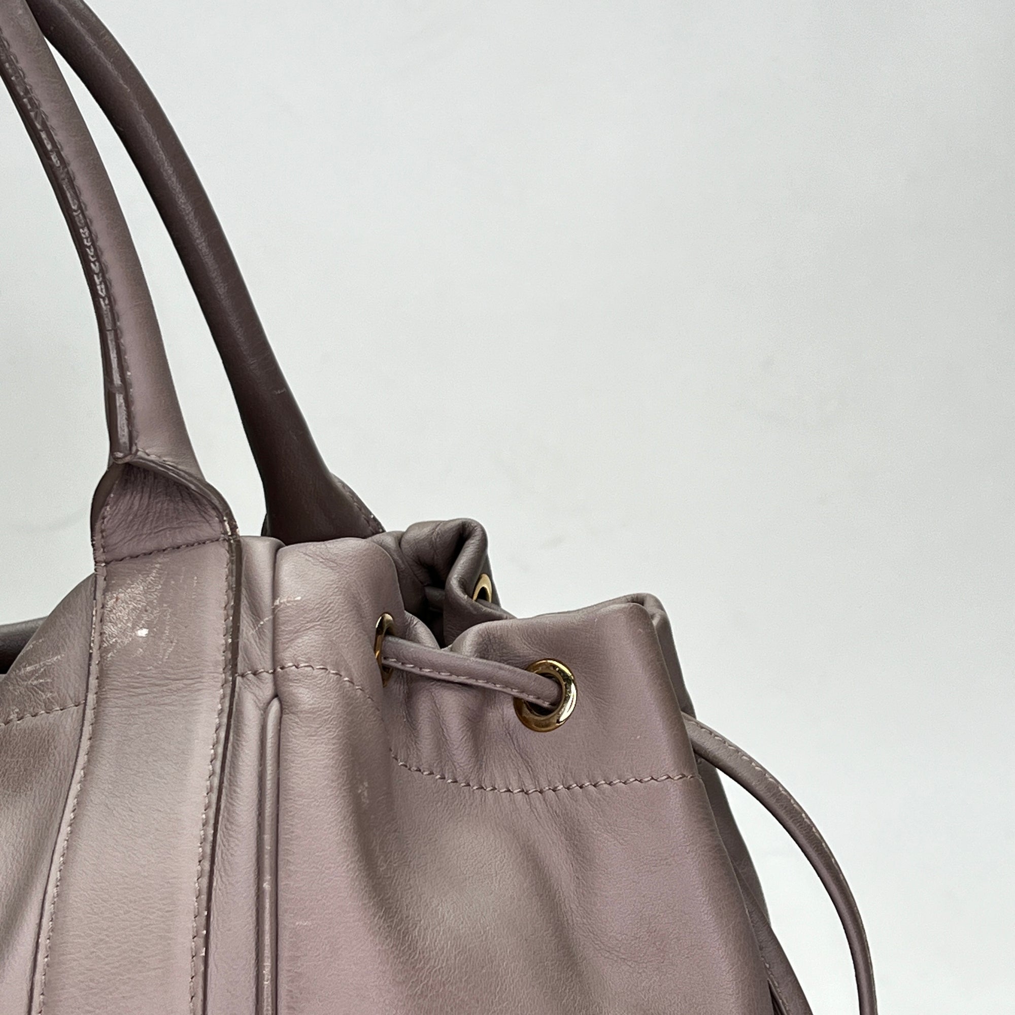 Vara Brown Top Handle Bag in Calfskin, Gold hardware