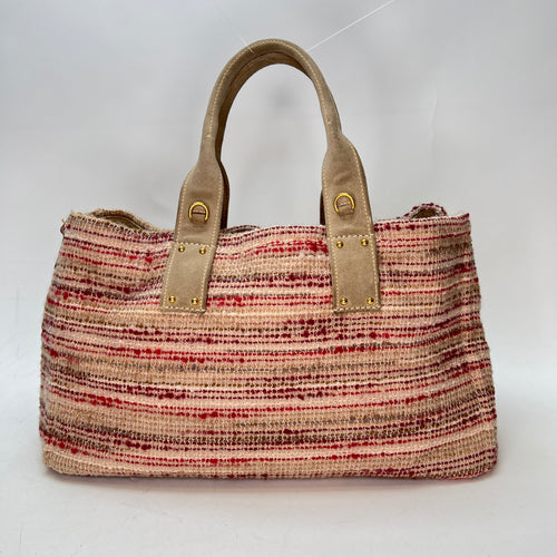 Canapa Large Multi-colour Tote Bag in Tweed, Gold hardware