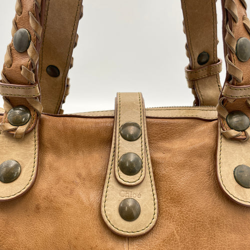 Silverado Shoulder bag Brown Shoulder Bag in Cowhide Leather, Antique Brass hardware