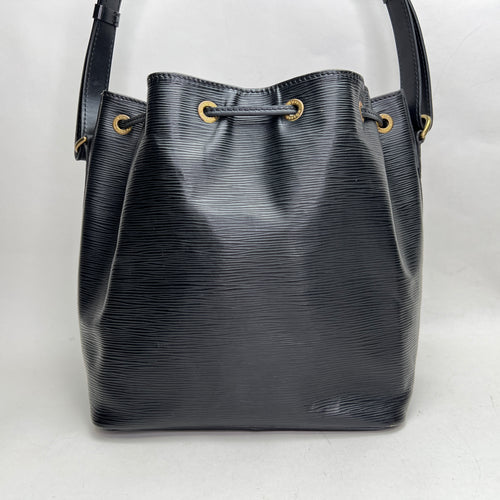 Noe Petit Black Bucket Bag in Epi Leather, Gold hardware