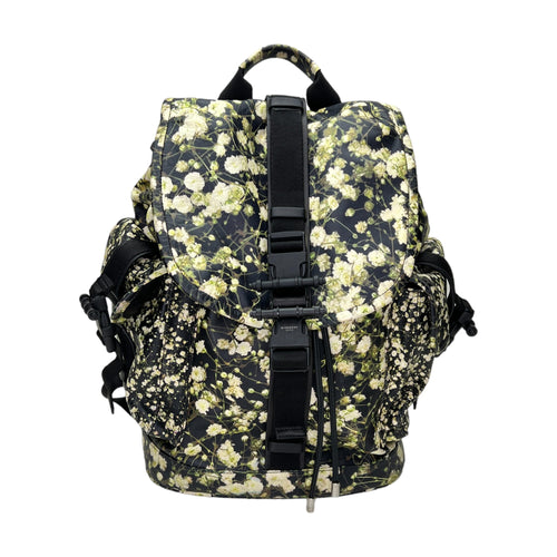 Floral Obsedia Multi-colour Backpack in Calfskin, Silver hardware