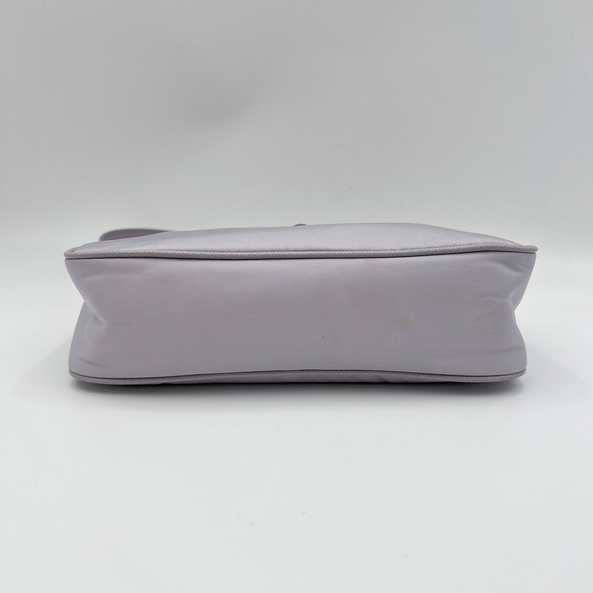 Re-Edition 2005 Purple Shoulder Bag in Re-Nylon, Silver hardware