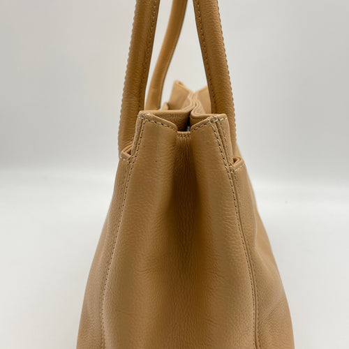 2.55 Beige Tote Bag in Calfskin, Silver hardware