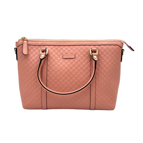 Guccissima Top Handle Bag Pink Top Handle Bag in Calfskin, Gold hardware