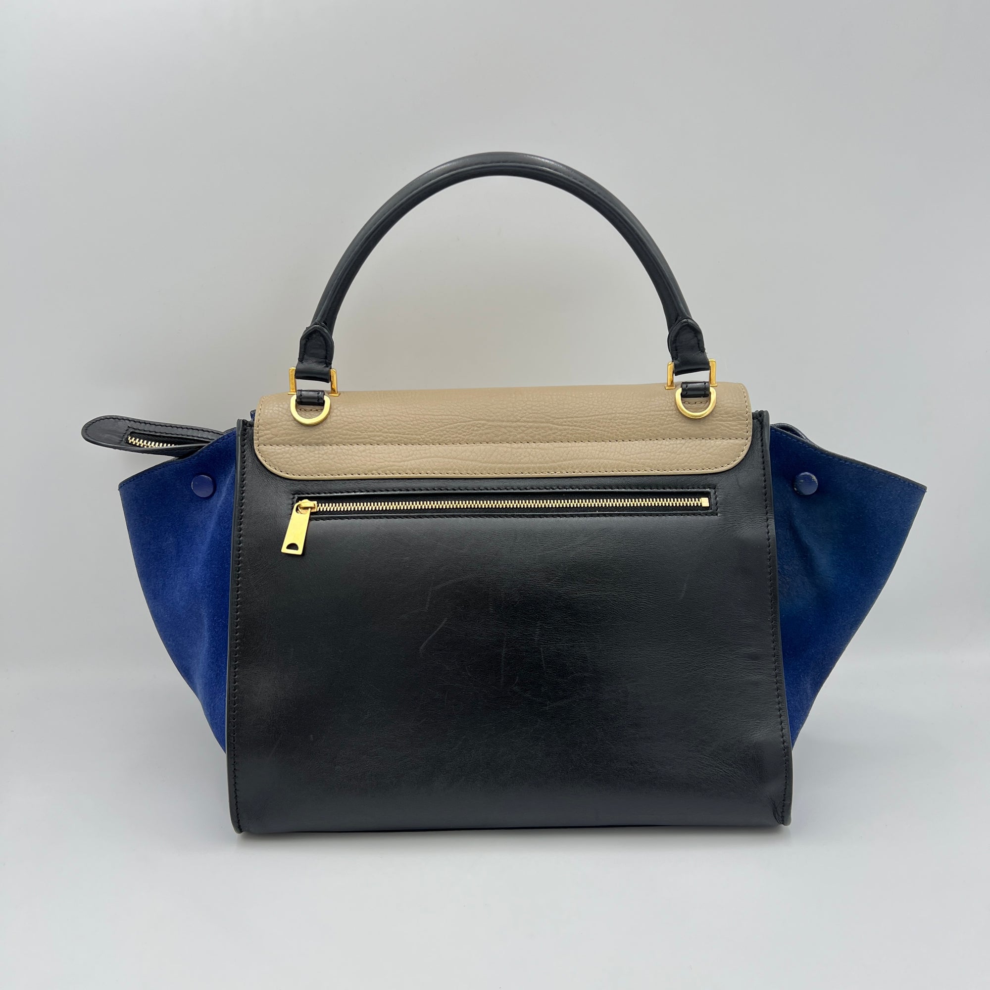 Trapeze Medium Multi-colour Top Handle Bag in Calfskin, Gold hardware