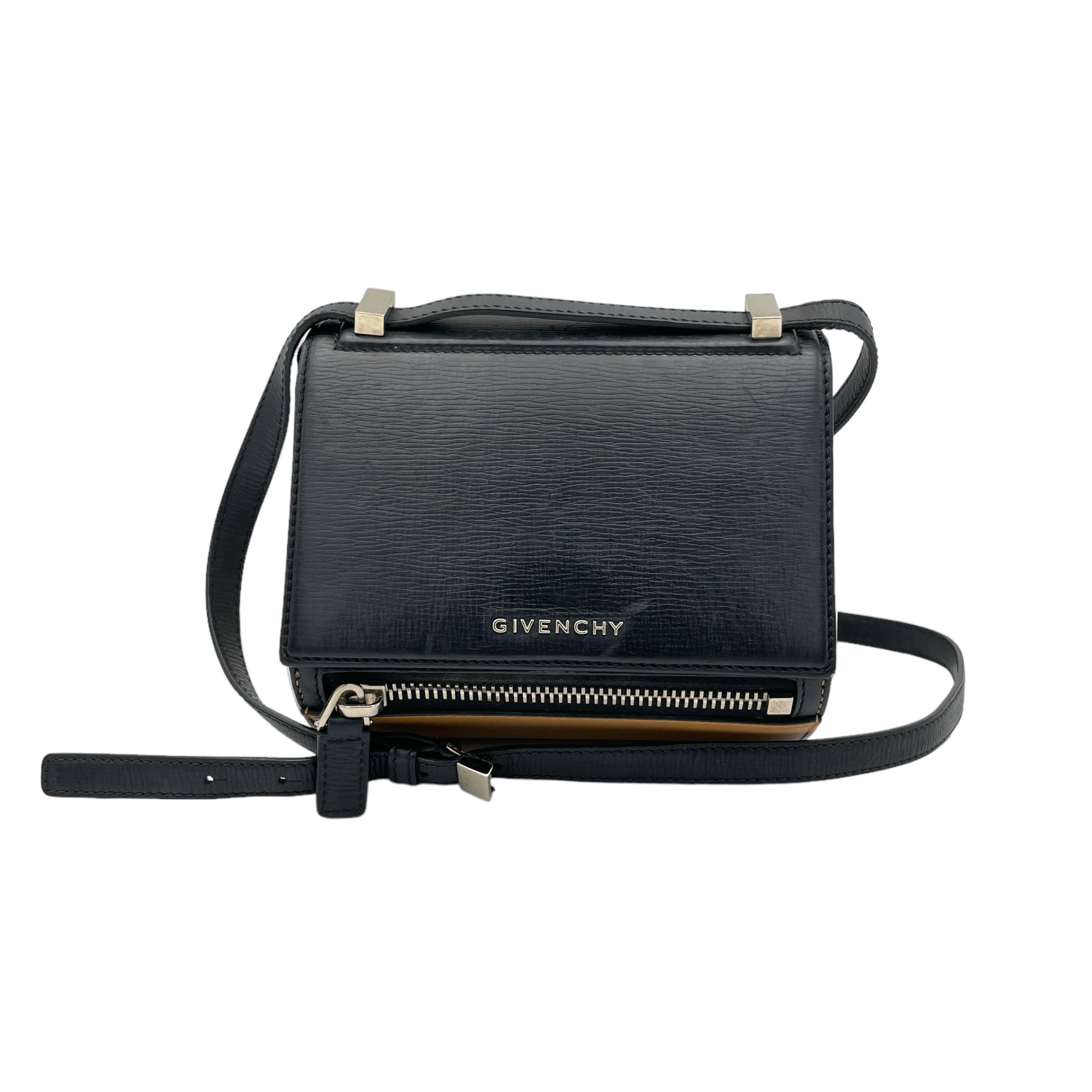 Pandora Box Mini Multi-colour Shoulder Bag in Calfskin, Silver hardware