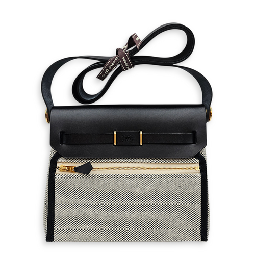 Herbag 20 Black in Vache Hunter/Toile, Gold hardware